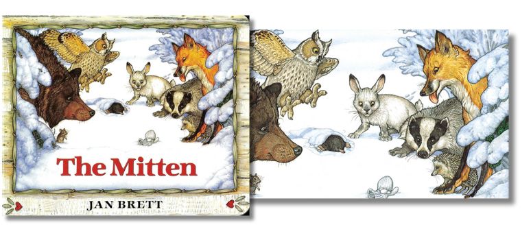 The Mitten by Jan Bret - Illustrations from the ukranian folktale for childre