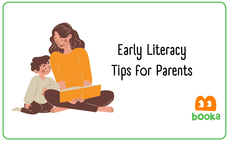 cover image of the article early literacy tips for parents