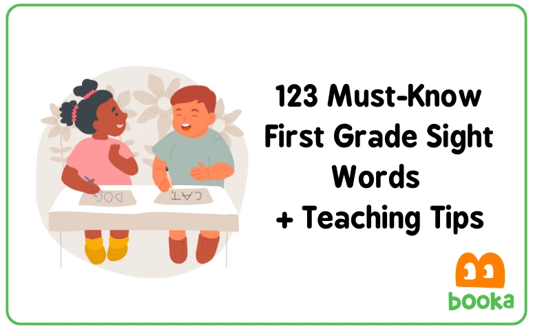 This article  explores sight words list for first graders using Booka’s teaching tips