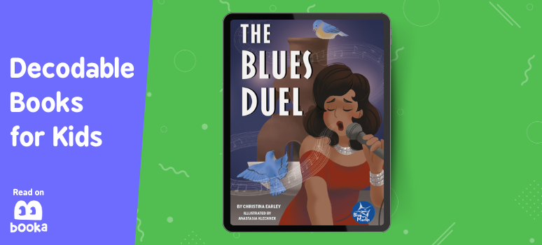 Front cover of The Blues Duel - one of the best decodable books for 2nd grade