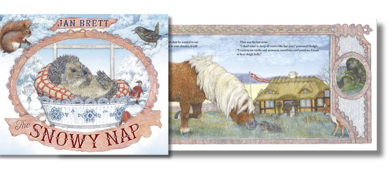 Image: The Snowy Nap by Jan Brett - Illustrations from children's picture Book