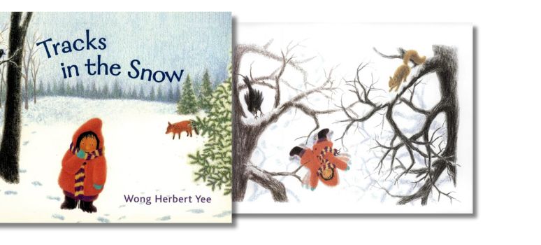 Image: Tracks in the Snow by Wong Herbert Yee - Illustrations from the Book