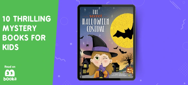 Halloween-themed children's mystery book The Secret Halloween Costume on Booka