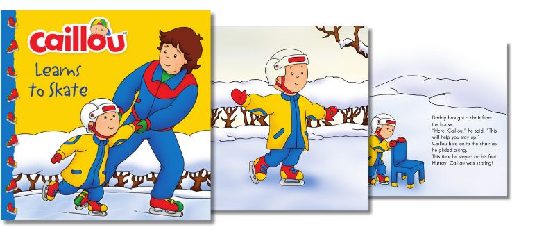 Caillou Learns to Skate by Marion Johnson on of the best picture books about winter