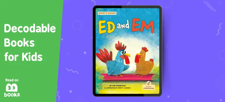 Front cover of Ed and EM - one of the most popular decodable books for kids