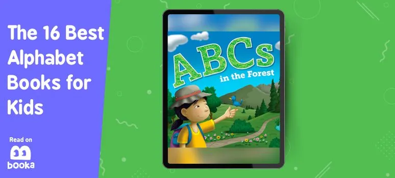ABCs in the forest is one of the best ABC books recommended by educators and parents at Booka