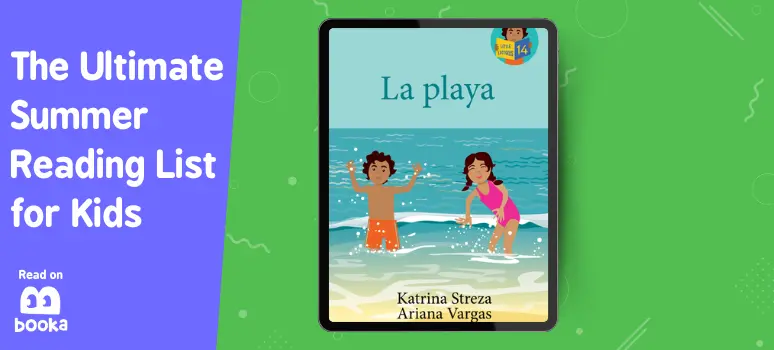 Cover image of a Spanish children's book La playa