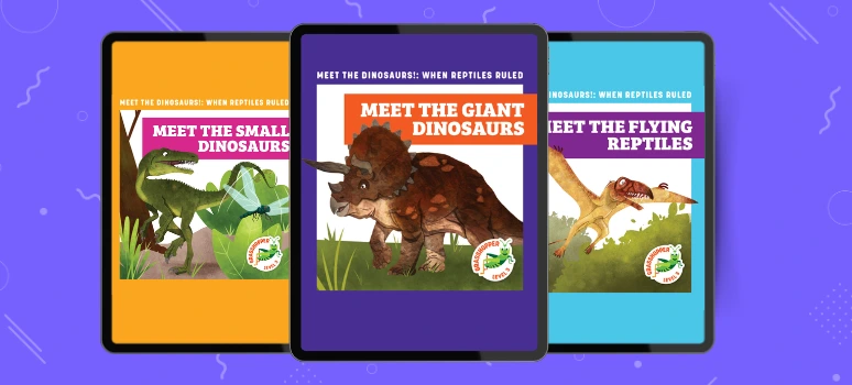 Meet the Dinosaurs – Fun Facts About Prehistoric Reptiles Educational dinosaur books for kids: Meet the Small, Giant, and Flying Dinosaurs