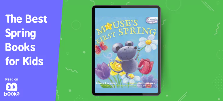 Front Cover of a children's picture book Mouse’s First Spring  by Lauren Thompson