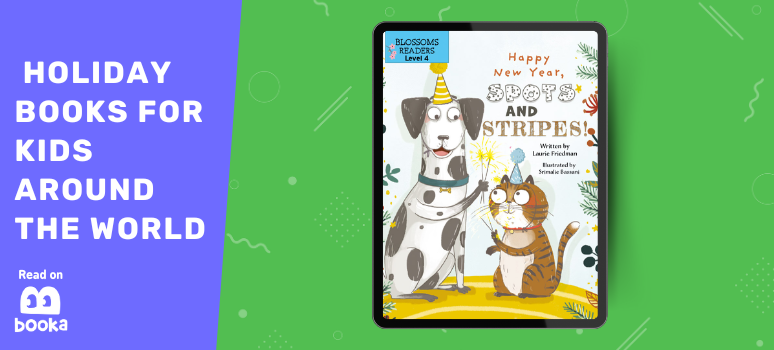 Happy New Year, Spots and Stripes! - a favorite New Year’s Eve book for kids on Booka