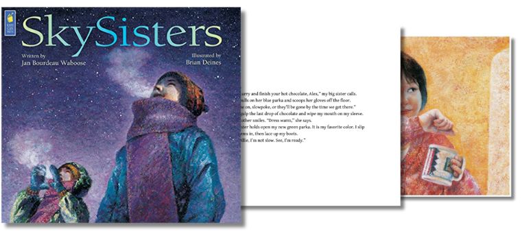 Image: SkySisters by Jan Bourdeau Waboose - Illustrations and cover from the Book