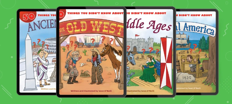50 Things You Didn't Know – Fun History Facts for Kids Nonfiction series with surprising facts about Ancient Egypt, the Old West, and more