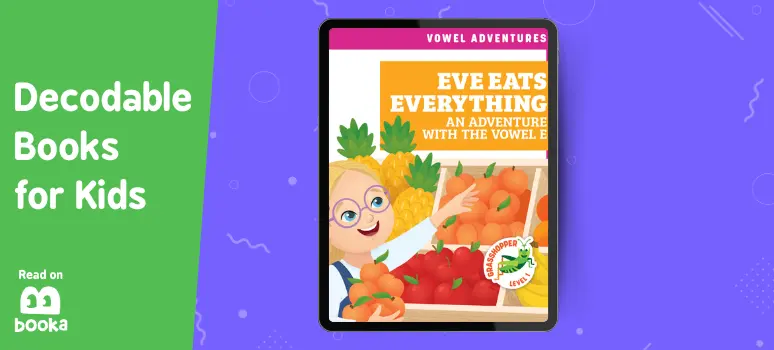 Image of Eve Eats Everything - one of the top decodable books for kindergarten