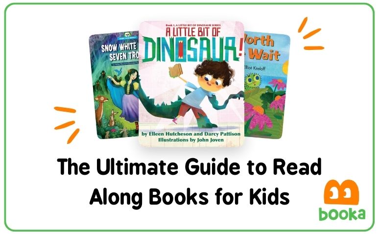 Cover image featuring three colorful children's book covers, showcasing read along books for kids