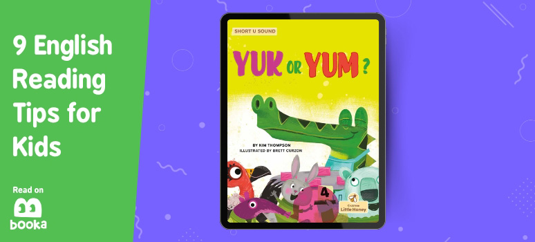 Yuck or Yum is a must-read English book for young readers, featured on the Booka app