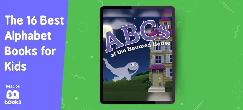 cover art of the children's picture book ABC at the haunted house