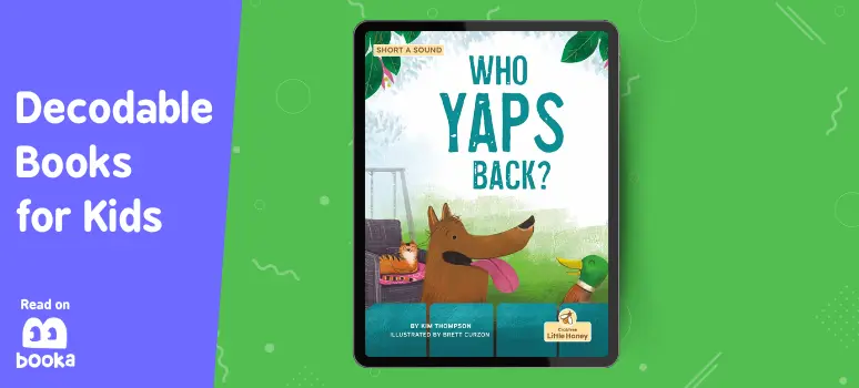 Cover of Who Yaps Back - a decodable book for first grade