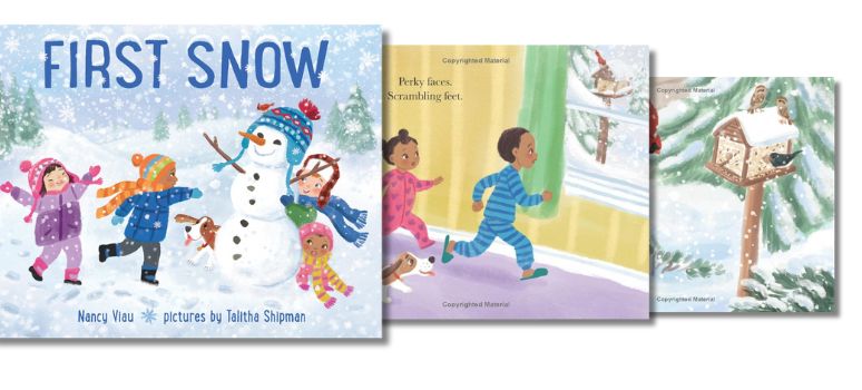 First Snow by Nancy Viau - Illustrations from the children's picture Book