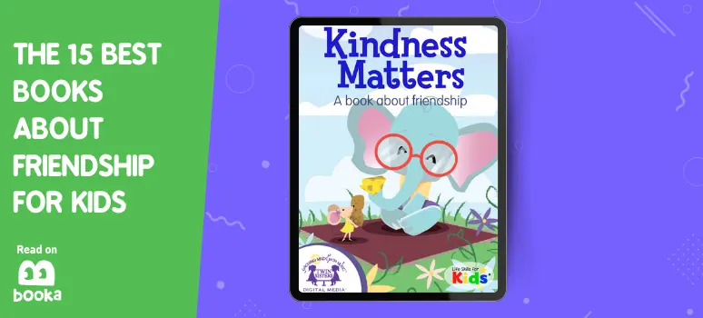 Cover of 'Kindness Matters', featuring engaging, colorful illustrations that bring to life the core values of friendship and acceptance, perfect for children aged 5 to 7, available on Booka.